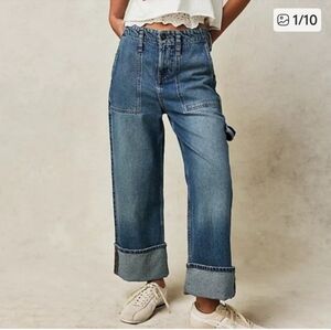 We The Free Major Leagues Mid-rise Cuff Jeans. Size 27